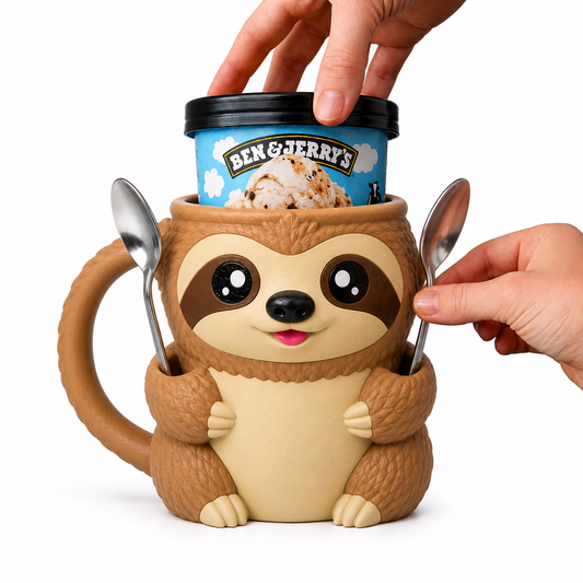 Sloth Ice Cream Tub Holder - alternate view