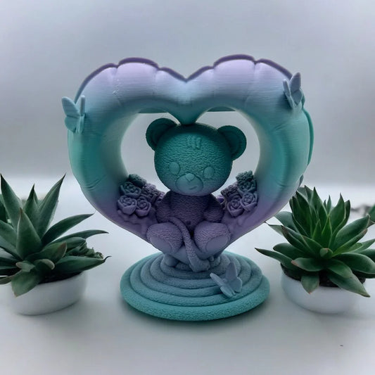 Teddy Bear Heart Ornament - alternate view