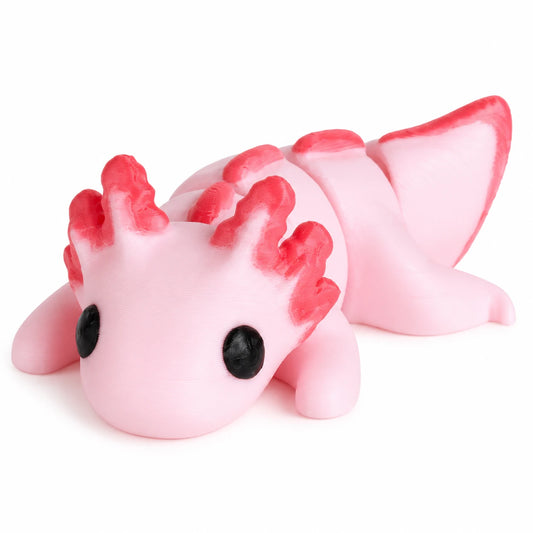 Axel the Axolotl Wriggler - articulated 3D printed toy by ELIT3D