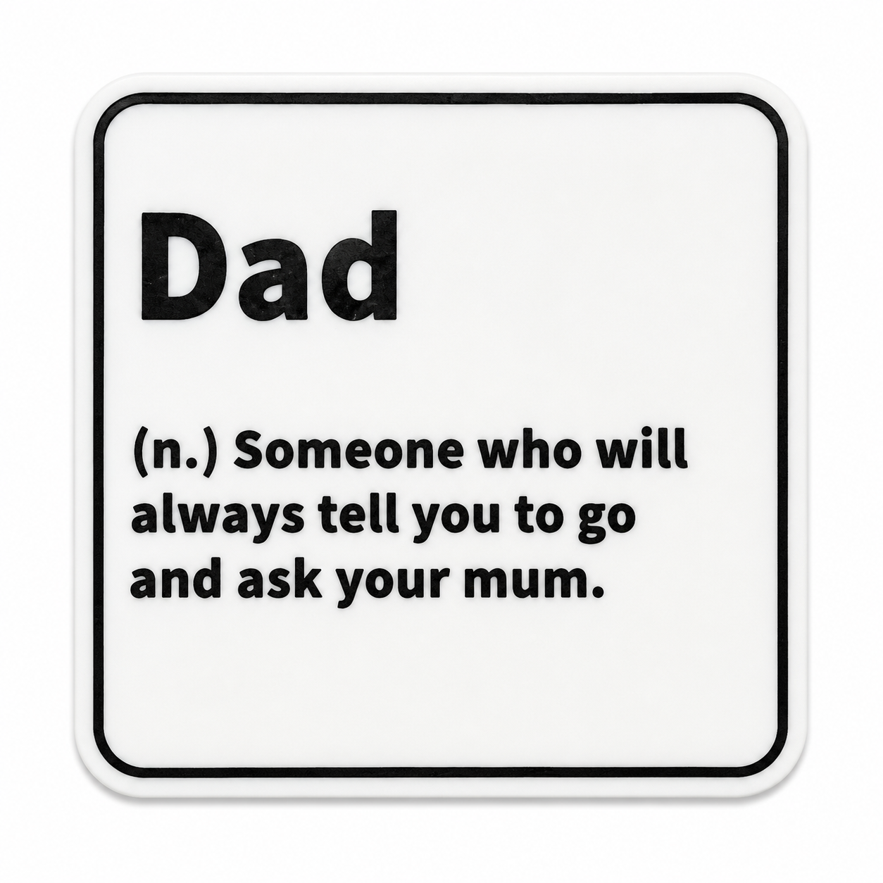 Dad Noun Coaster