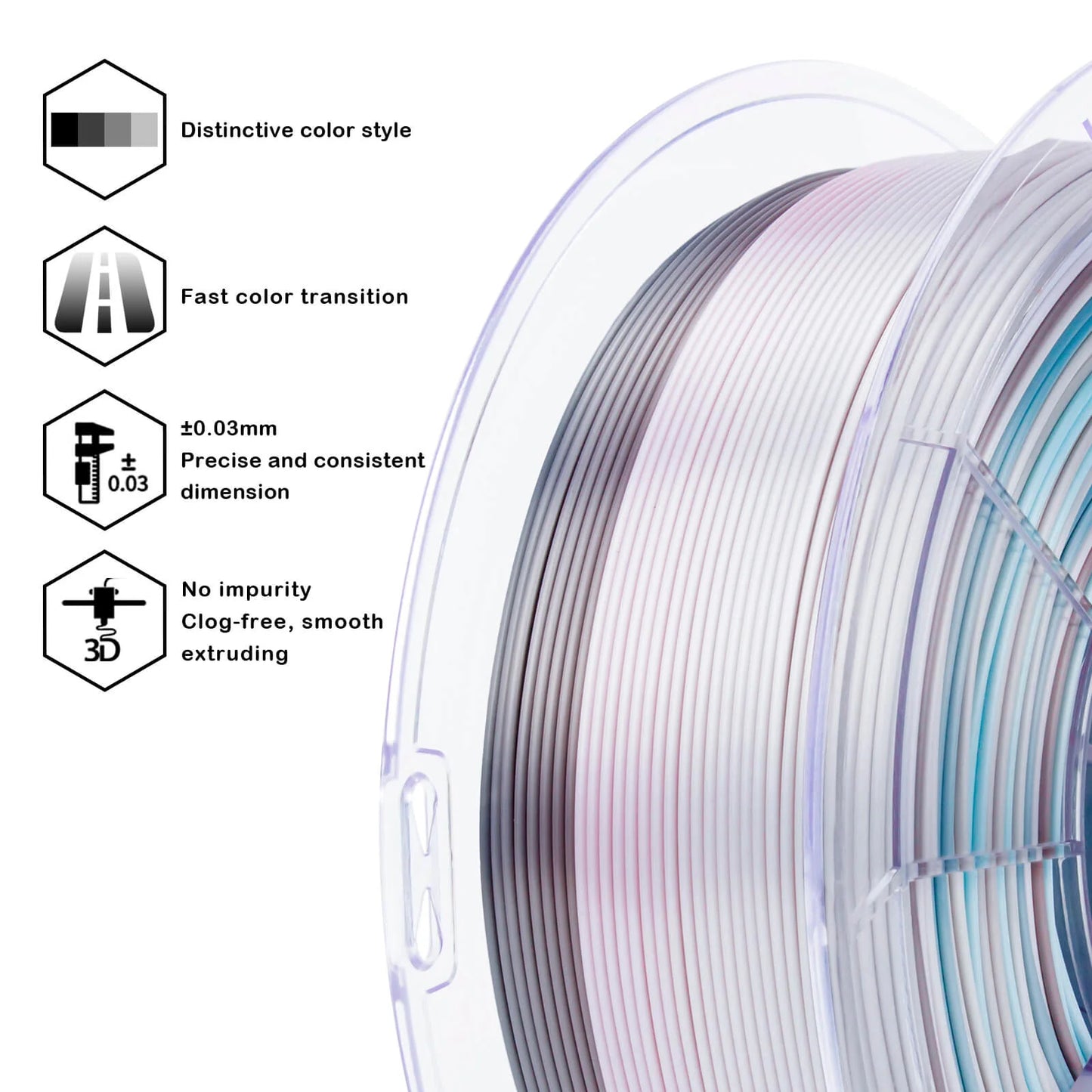 Lunar Bloom Gradient Silk Filament