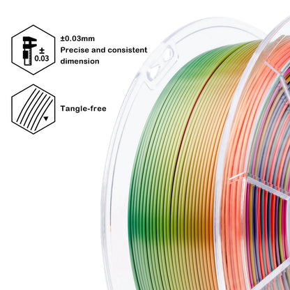 Rainbow Gradient Silk Filament