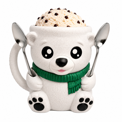 Polar Bear Ice Cream Tub Holder