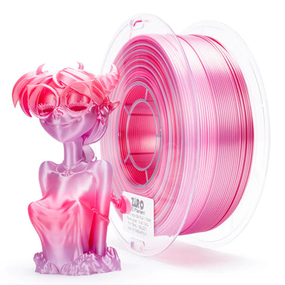 Peach Blush Gradient Silk Filament
