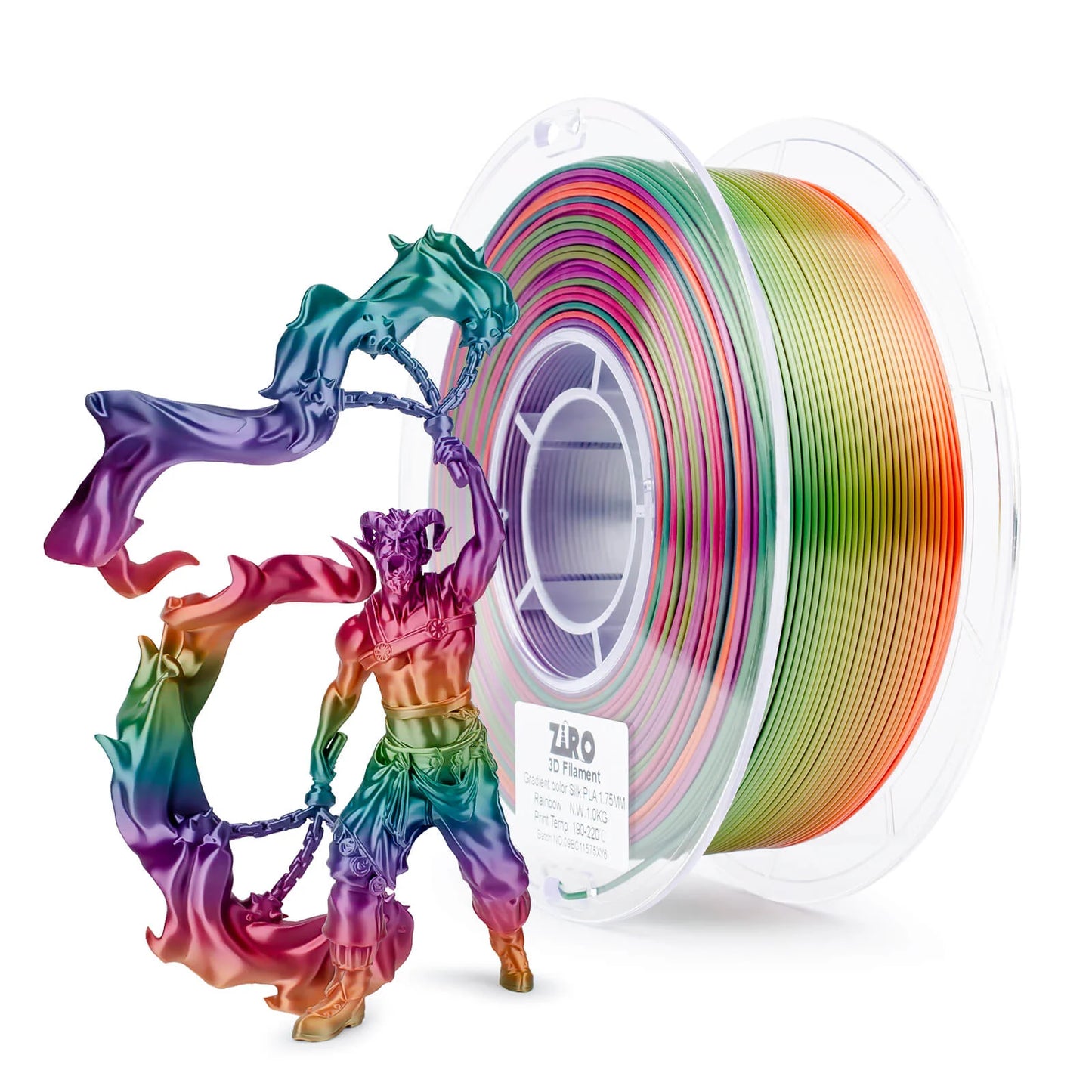 Rainbow Gradient Silk Filament