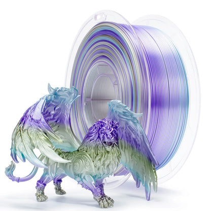 Steel Violet Gradient Silk Filament