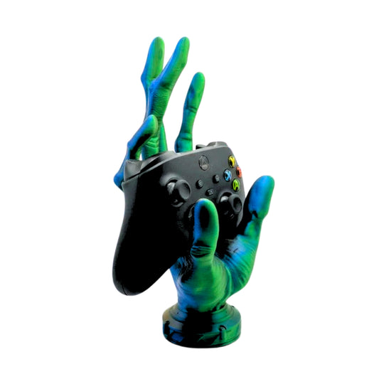 Alien Hand Gaming Controller Stand - 3D printed six-fingered alien hand controller stand by ELIT3D