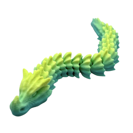 Bone Dragon Fidget - articulated 3D printed dragon fidget toy by ELIT3D
