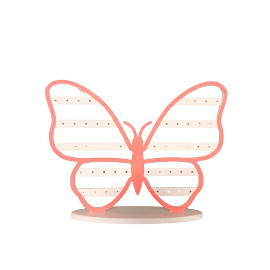 Butterfly Earring Stand - 3D printed butterfly-shaped earring stand by ELIT3D
