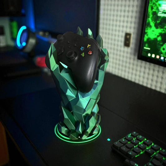 Crystal Hand Gaming Controller Stand - alternate view