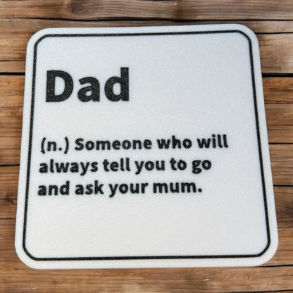 Dad Definition Coaster - alternate view