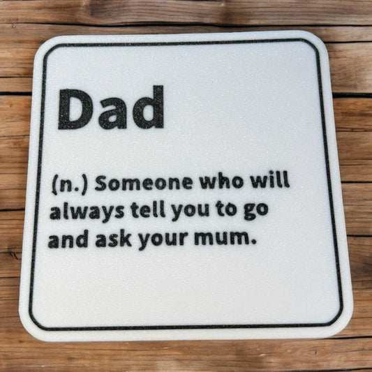 Dad Definition Coaster - alternate view