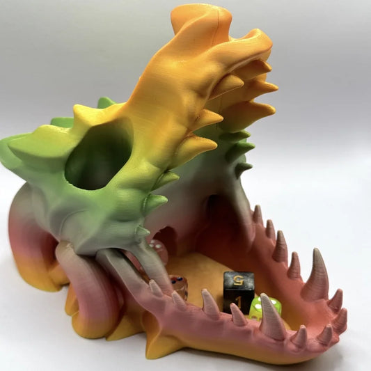 Dragon Skull Dice Tower - alternate view