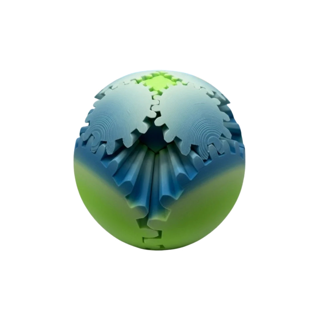 Gear Ball Fidget - 3D printed gear-style fidget toy by ELIT3D