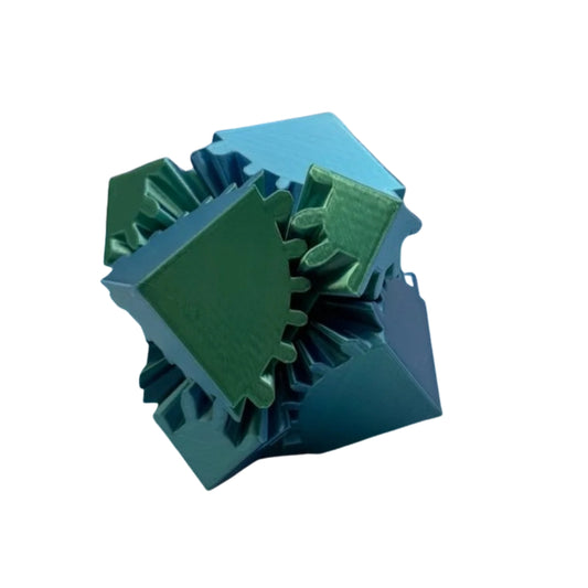 Gear Cube Fidget - alternate view