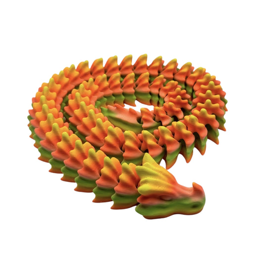 Large Bone Dragon Fidget - articulated 3D printed dragon fidget toy by ELIT3D