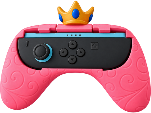 Princess Peach-Inspired Joy-Con Grip for Nintendo Switch 1 - 3D printed controller grip by ELIT3D