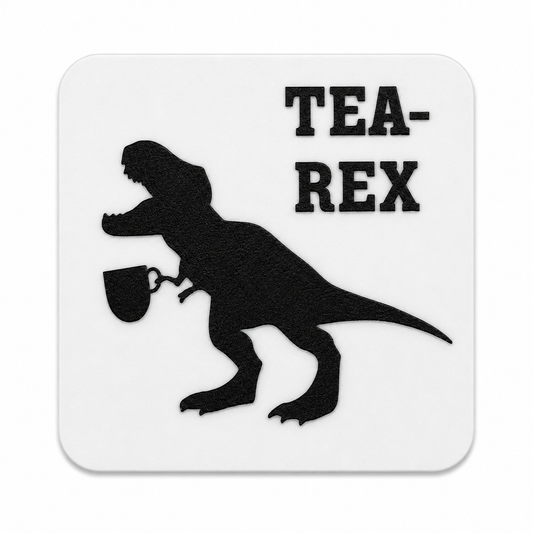 Tea-Rex Coaster - 3D printed dinosaur novelty drinks coaster by ELIT3D
