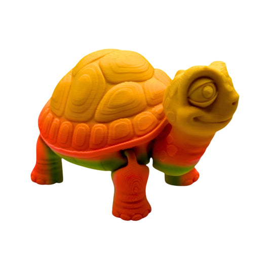 Tortoise - articulated 3D printed tortoise fidget toy by ELIT3D