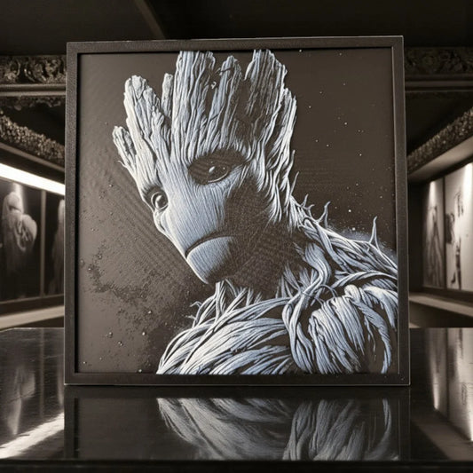 Tree Guardian Framed 3D Fan Art Print - framed 3D printed tree guardian fan art by ELIT3D