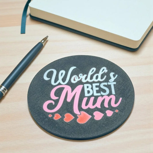 World's Best Mum Coaster - alternate view