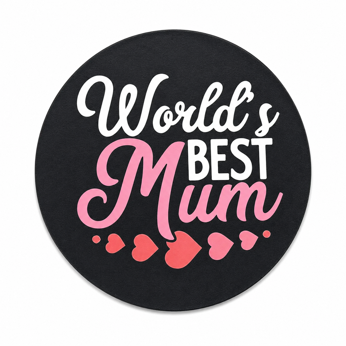 World's Best Mum Coaster - 3D printed novelty drinks coaster by ELIT3D