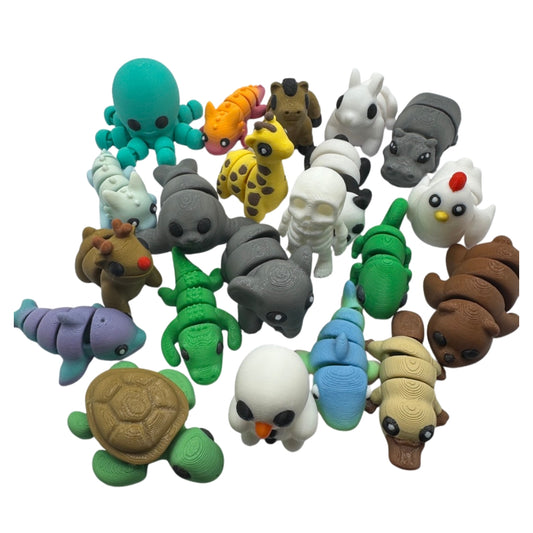 Wrigglers - collectible range of articulated 3D printed character toys by ELIT3D