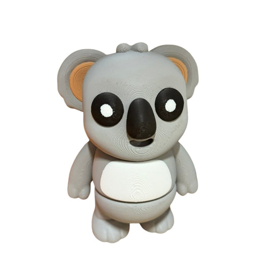 XXL Koala Wriggler - articulated 3D printed koala fidget toy by ELIT3D