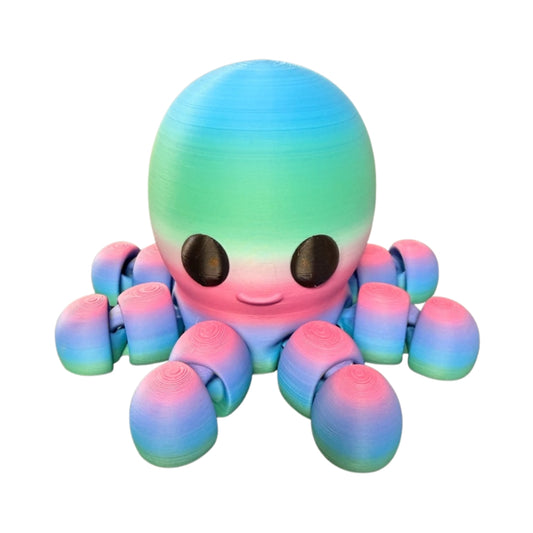 XXL Octopus Wriggler - articulated 3D printed octopus fidget toy by ELIT3D