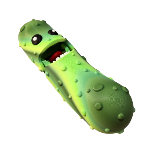 XXL Pickle Wriggler - 3D printed pickle fidget toy with clicker by ELIT3D