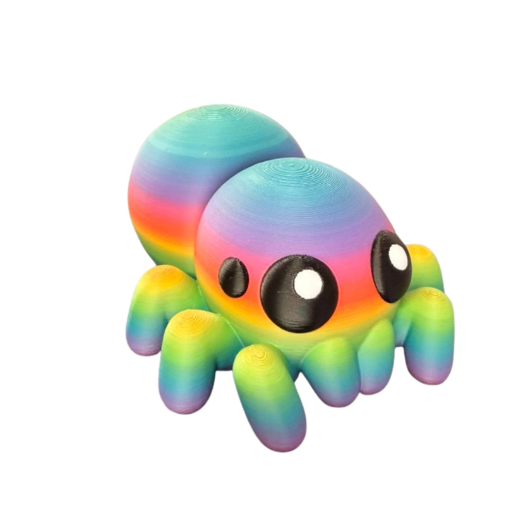 XXL Spider Wriggler - articulated 3D printed spider fidget toy by ELIT3D